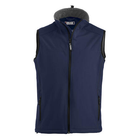 CLIQUE SOFTSHELL MEN VEST BLU SCURO 4XL