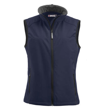 CLIQUE SOFTSHELL LADIES VEST BLU SCURO M